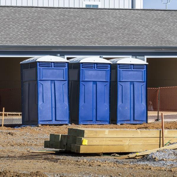 Heavy-duty construction site porta potty in East Liverpool, Ohio